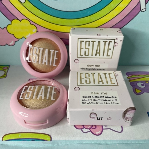 NIB (2) Estate “Dew Me” Baked Highlight Powder - Shade: Lit - Picture 1 of 7